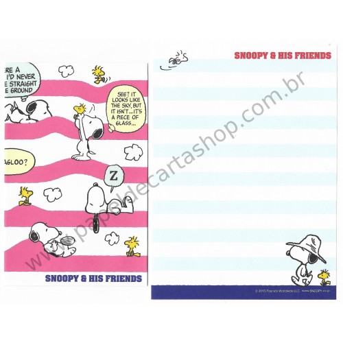 Conjunto de Mini-Papel de Carta SNOOPY & Friends CRS Peanuts