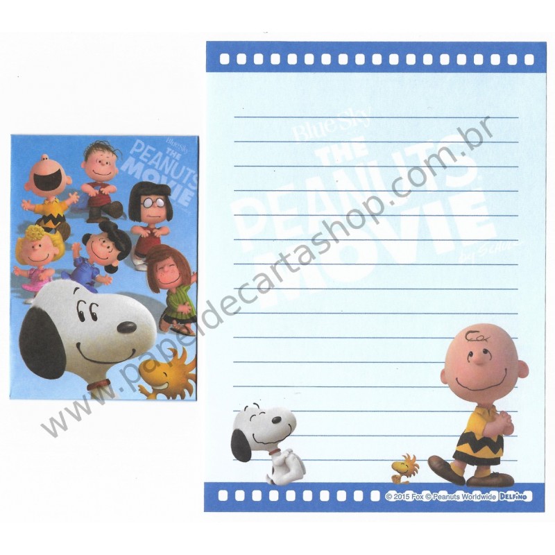 Kit 2 Conjuntos de Mini-Papéis de Carta Peanuts MOVIE Peanuts