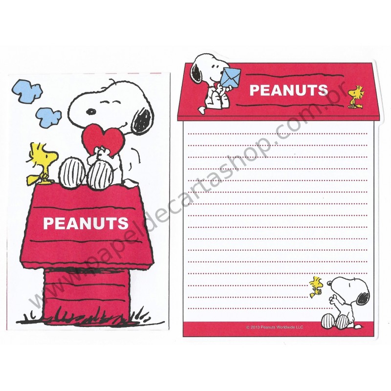 Conjunto de Mini-Papel de Carta SNOOPY HOME II Peanuts