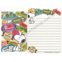 Kit 2 Conjuntos de Mini-Papel de Carta SNOOPY Seals Peanuts