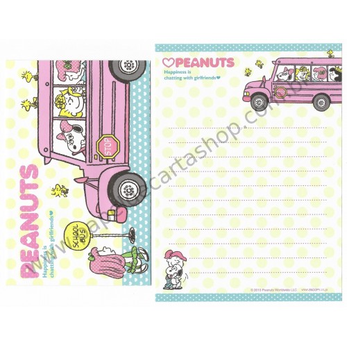 Kit 2 Conjuntos de Mini-Papel de Carta SNOOPY & Girlfriends Peanuts