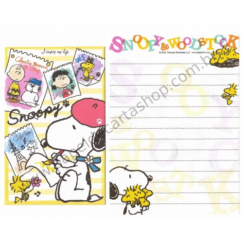 Kit 2 Conjuntos de Mini-Papel de Carta SNOOPY & friends II Peanuts