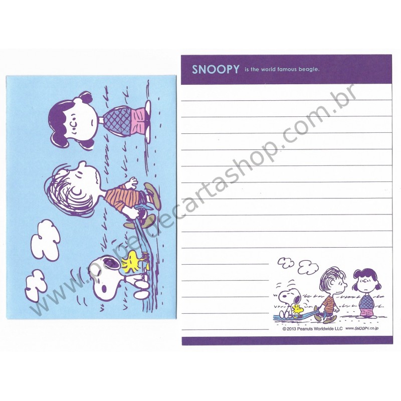 Conjunto de Mini-Papel de Carta SNOOPY CLL Peanuts