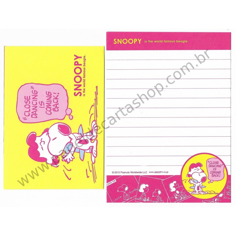 Conjunto de Mini-Papel de Carta SNOOPY CRS Peanuts