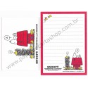 Conjunto de Papel de Carta Pequeno Snoopy Woodstock & Friends CVM Peanuts