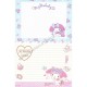 Ano 2018. Kit 3 Conjuntos de Papel de Carta My Melody Sanrio