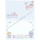 Ano 2018. Kit 3 Conjuntos de Papel de Carta Little Twin Stars Sanrio