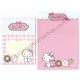 Ano 2017. Kit 3 Conjuntos de Papel de Carta Hello Kitty Sanrio