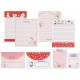 Ano 2017. Kit 3 Conjuntos de Papel de Carta Hello Kitty Sanrio