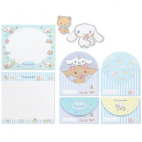 Ano 2016. Kit 2 Conjuntos de Papel de Carta Cinnamoroll Sanrio