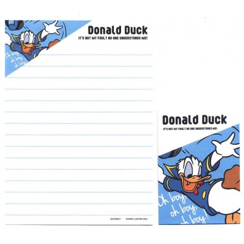 Conjunto de Mini-Papel de Carta Donald Duck CAZ Disney