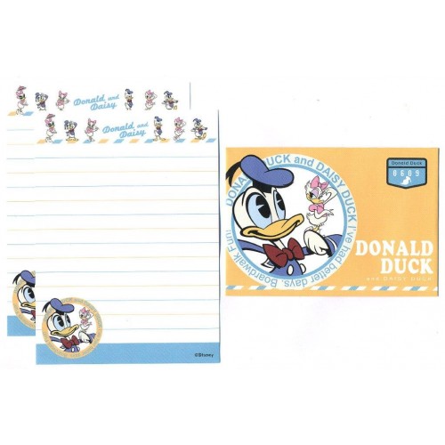 Conjunto de Mini-Papel de Carta Donald & Daisy Duck 0609 Disney