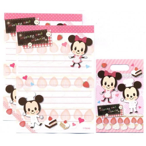 Conjunto de Mini-Papel de Carta Mickey & Minnie Disney