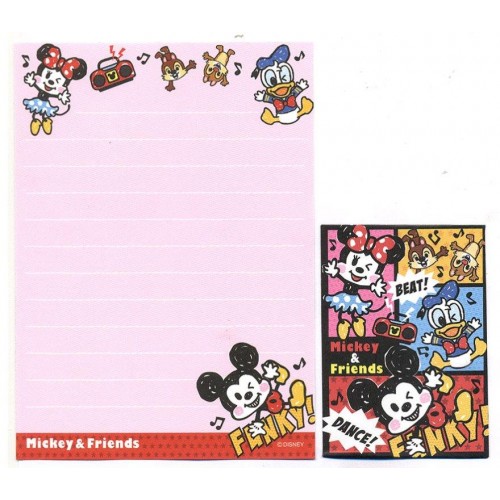 Kit 2 Conjuntos de Mini-Papel de Carta Mickey & Minnie N2 Disney