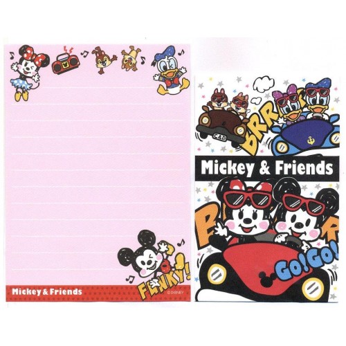 Kit 2 Conjuntos de Mini-Papel de Carta Mickey & Minnie N2 Disney