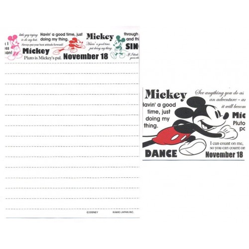 Kit 2 Conjuntos de Mini-Papel de Carta Mickey Mouse Disney