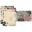 Conjunto de Papel de Carta Pequeno Mickey & Minnie Cartoon Disney