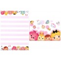 Kit 2 Conjuntos de Mini-Papéis de Carta Alice Disney TSUM TSUM