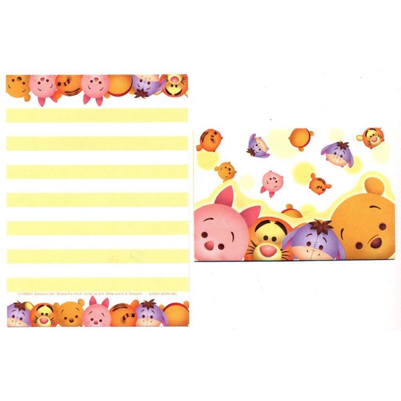 Conjunto de Mini-Papel de Carta POOH Disney TSUM TSUM