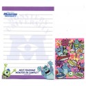 Kit 2 Conjuntos de Mini-Papel de Carta Monsters University Campus Pixar Disney