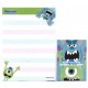 Kit 2 Conjuntos de Mini-Papel de Carta Monsters University Campus II Pixar Disney