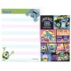 Kit 2 Conjuntos de Mini-Papel de Carta Monsters University Campus II Pixar Disney