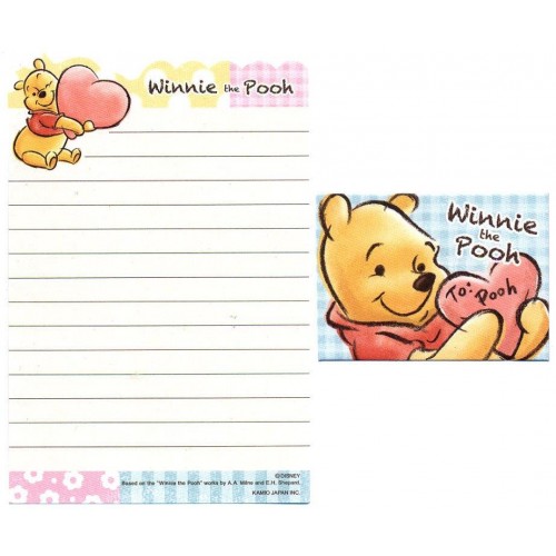 Kit 2 Conjuntos de Mini- Papel de Carta Disney Winnie the Pooh