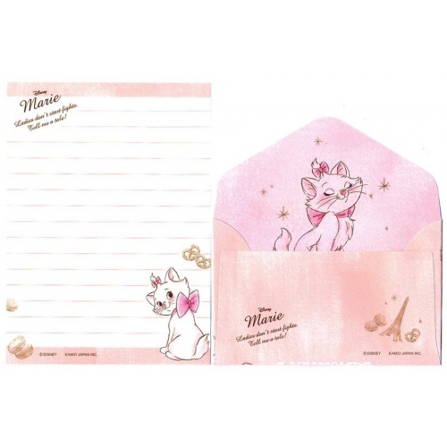 Kit 2 Conjuntos de Mini-Papel de Carta Disney Marie