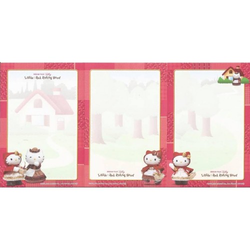 Ano 2004. Coleção de NOTAS DREAM TALE Kitty Little Red Riding Hood - Sanrio