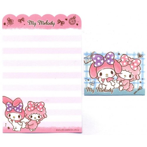 Ano 2014. Kit 2 Conjuntos de Mini-Papel de Carta My Melody So Cute - Sanrio