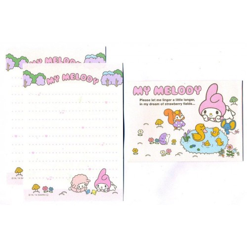 Ano 2014. Conjunto de MINI-Papel de Carta My Melody CRS Sanrio