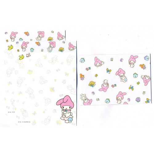 Ano 2014. Conjunto de MINI-Papel de Carta My Melody CLL Sanrio