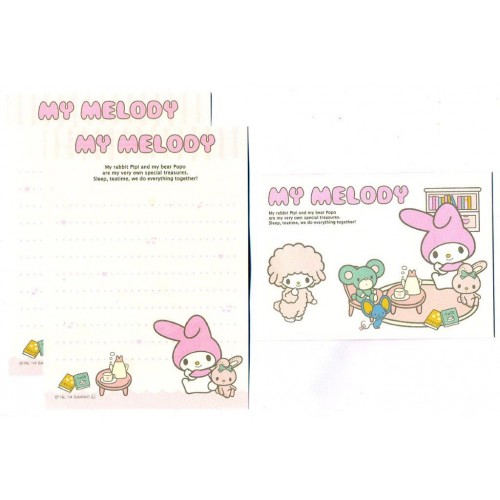 Ano 2014. Conjunto de MINI-Papel de Carta My Melody CBR Sanrio