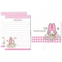 Ano 2013. Conjunto de MINI-Papel de Carta My Melody CRX Sanrio