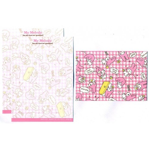 Ano 2013. Conjunto de MINI-Papel de Carta My Melody CRX2 Sanrio