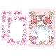 Ano 2015. Conjunto de MINI-Papel de Carta My Melody Sanrio