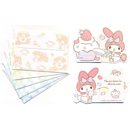 Ano 2014. Kit Mini-Cartão de Mensagem My Melody Sanrio
