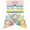 Ano 1985. Conjunto de Papel de Carta BOO GEY WOO Open Antigo (Vintage) Sanrio