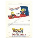 Ano 1976. Conjunto de Papel de Carta Vintage Patty & Jimmy Sanrio