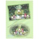 Ano 2000. Conjunto de Papel de Carta Hello Kitty Stars On Stage Green Sanrio