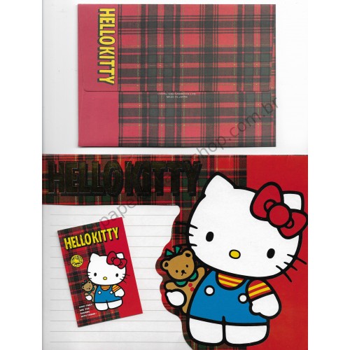 Ano 1988. Conjunto de Papel de Carta Hello Kitty POSTAL Sanrio