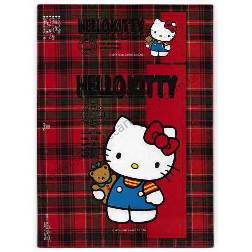 Ano 1988. Conjunto de Papel de Carta Hello Kitty POSTAL Sanrio
