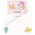 Ano 1986. Conjunto de Papel de Carta My Melody Days of Fun Vintage Sanrio Argentina