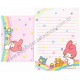 Ano 1985. Conjunto de Papel de Carta My Melody Bubbles Vintage Sanrio