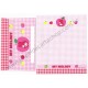 Ano 2001. Kit 4 Conjuntos de Papel de Carta My Melody Apples Vintage Sanrio