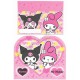 Ano 2006. Conjunto de Papel de Carta My Melody & Kuromi 2 Sanrio