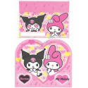 Ano 2006. Conjunto de Papel de Carta My Melody & Kuromi 2 Sanrio