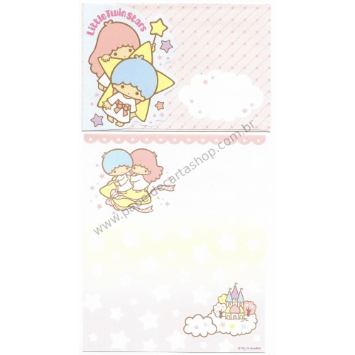 Ano 2013. Kit 2 Conjuntos de Papel de Carta Little Twin Stars RSLL Sanrio