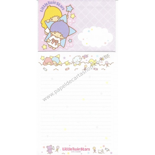 Ano 2013. Kit 2 Conjuntos de Papel de Carta Little Twin Stars RSLL Sanrio