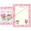 Ano 2012. Conjunto de Papel de Carta Airou x My Melody2 Sanrio